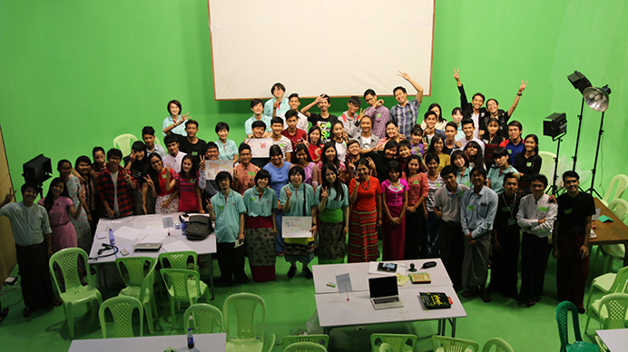ミャンマーでアニメーションワークショップを開催！